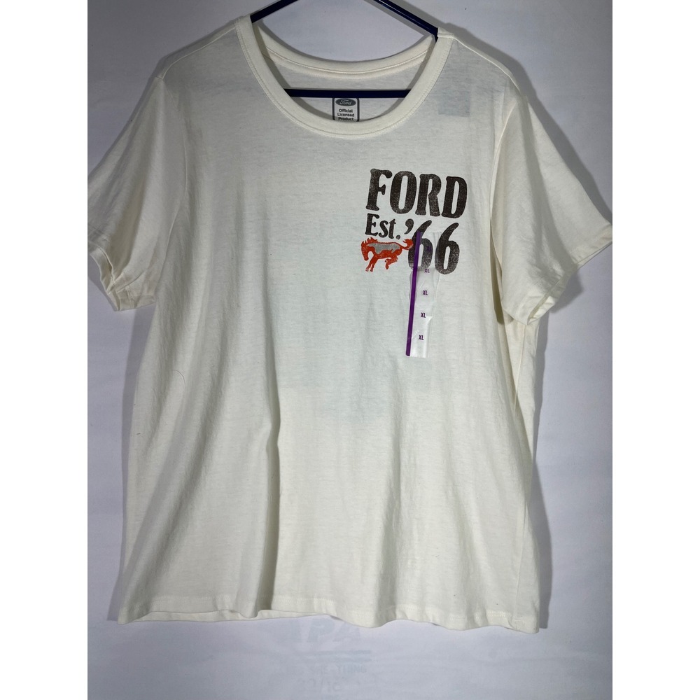 Ford Bronco Built For The Wild West Graphic Tee Unisex Cream XL Vintage Style - Picture 1 of 5